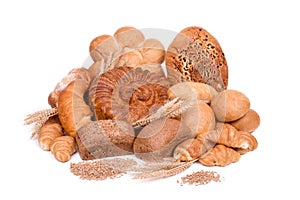 Still life of different kinds of bread