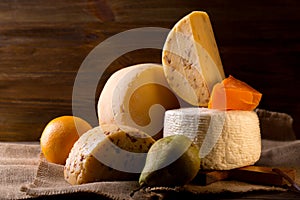 Assorted Cheese and Fruit