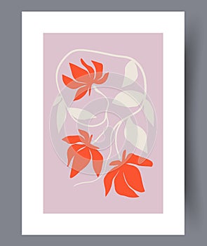 Still life flowers conceptualism wall art print