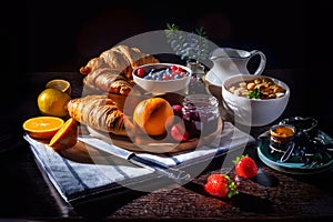 Image is generated using AI. Breakfast, break and breakfast.