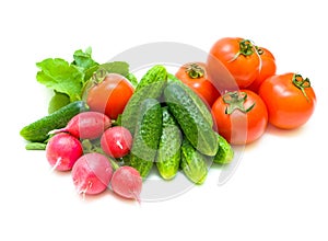 Still life of fresh vegetables