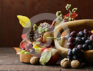 Still-life fruit organic harvest