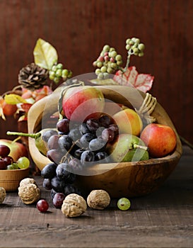 Still-life fruit organic harvest