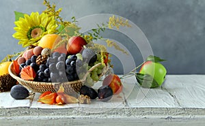 still life fruit organic harvest
