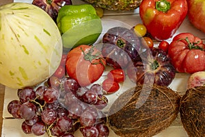 Still life full of tomatoes and assorted