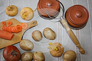 Still Life. Harvest of variety fresh vegetables