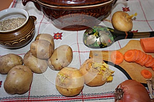 Still Life. Harvest of variety fresh vegetables