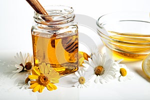 Still life of honey