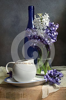 Still-life with hyacinths
