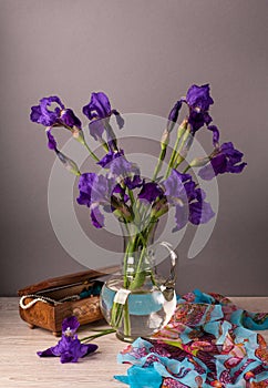 Still life with iris