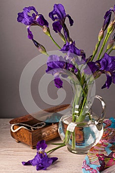 Still life with iris