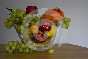 Still life with juicy summer fruits