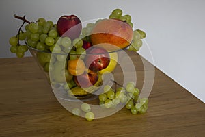 Still life with juicy summer fruits