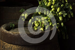 Still Life with a keg of beer.