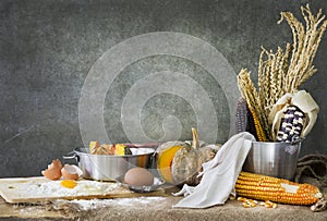 Still life with kitchen