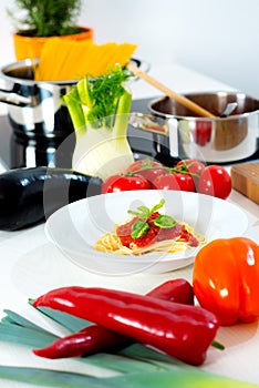 Still life in the kitchen- mediterran food