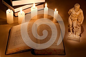 Still-life with Latin book