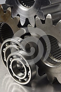 Still-life of mechanical parts