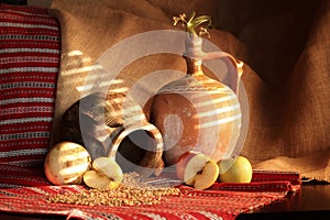 Still life with old elements