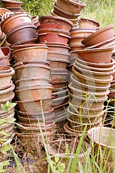 Still life old pots
