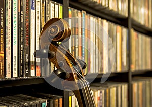 Still life with an old violin