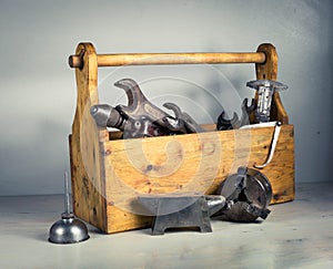 Still life - Old Wooden Tool Box