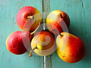 Still life with pears