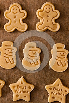 Christmas ginger cookies making still life