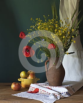 Still life with poppy