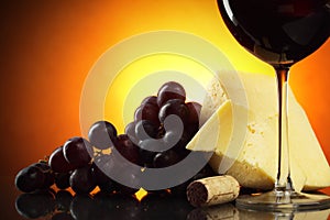 Still-life with red wine