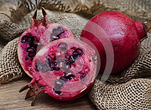 still life of ruby red rustic delight