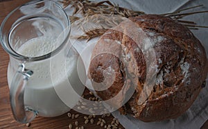 Still life on the subject of bread,