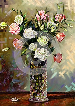 Still-life with a vase photo