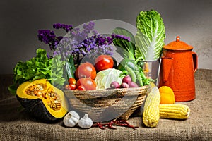 Still life vegetables