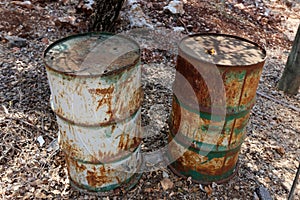 Still life with a water barrel