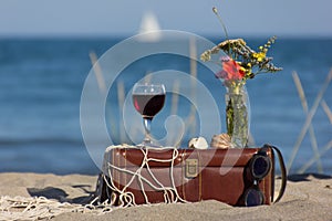 Still life with wine