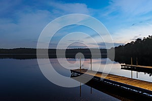 Still Waters on Early Morning Lake