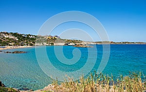 The still wild coast of pag in croatia