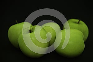 Stilllife: Green Apple Photography black background