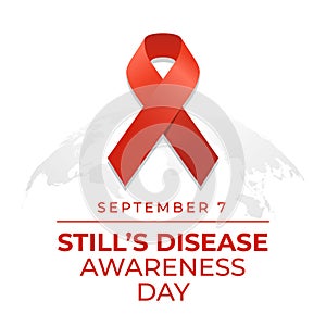 Stills Disease vector image The benefit of Stills Disease Awareness Day celebration of Awareness Day. Flyer design, flat