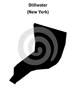 Stillwater outline map