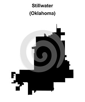 Stillwater outline map