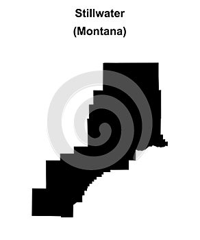 Stillwater outline map
