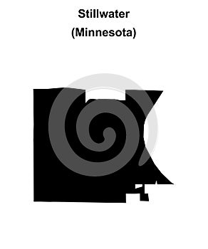 Stillwater outline map