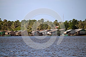 Stilt houses in Kampot