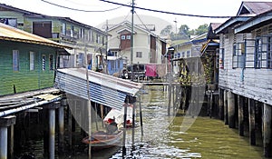 Stilt houses Kampung Ayer in Bandar Seri Begawan, Brunei