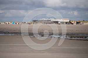 Stilt houses on the SPO beach