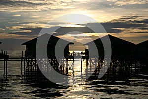 Stilt houses @ sunset