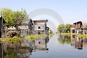 Stilted Village on Lake photo