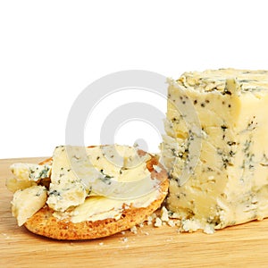 Stilton cheese and biscuit